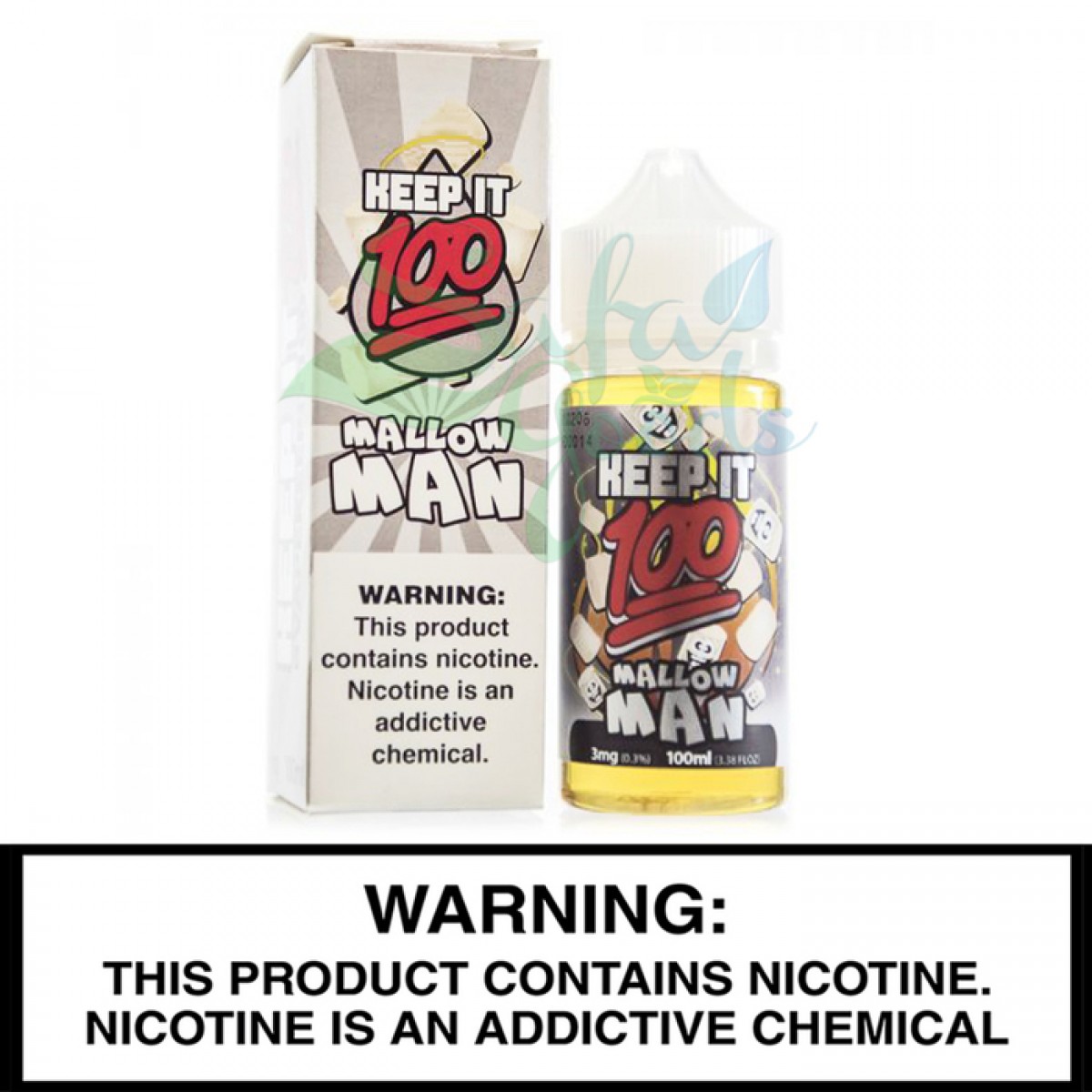 Keep It 100 [ Synthetic Nicotine ]  | 100mL Freebase Bottles